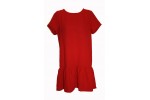 Red dress with frill
